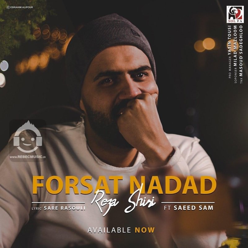 آهنگ فرصت ندادی از رضا شیری